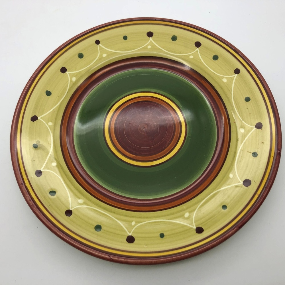Pier 1 Etrusco Handpainted Earthenware Salad Plate